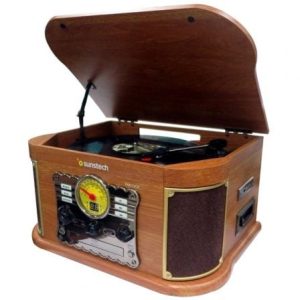 Toca-discos Sunstech PXRC52CD/ Bluetooth/ Rádio FM/