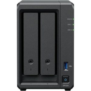 NAS Synology ActiveProtect DP320/ 2 Bahías 3.5"- 2.5"/ 8GB DDR4/ 16TB/ Formato Torre