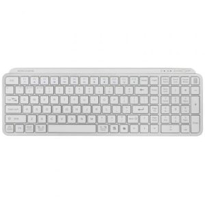 Teclado Compacto Inalámbrico Mars Gaming MK-SILENKEYS/ Blanco