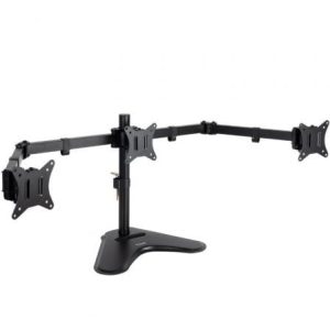 Suporte de Secretária para 3 Monitores TooQ DB1704TN-B/ Giratório/ Inclinável/ até 7kg
