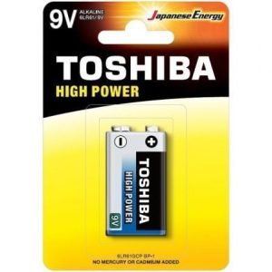 Pilha 9V Toshiba 6LR61/ 9V/ Alcalina