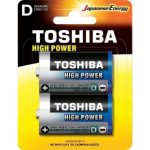 Pack de 2 Pilhas D 2 Toshiba LR20/ 1,5V/ Alcalinas