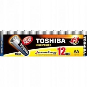 Pack de 12 Pilhas AA Toshiba High Power LR6/1,5V/Alcalinas