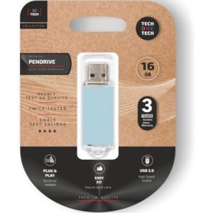 Pendrive 16GB Tech One Tech Basic USB 2.0 / Azul Céu