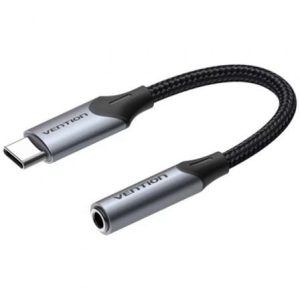 Conversor USB Tipo-C Vention BGJHA/ USB Tipo-C Macho - Jack 3.5 Fêmea/ 10cm