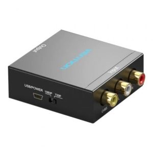 Conversor RCA para HDMI Vention AEFB0/ RCA Fêmea - HDMI Fêmea - MiniUSB Fêmea
