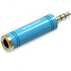 Adaptador Jack Vention VAB-S04-L/ Jack 3,5 Macho - Jack 6,5 Fêmea/ Azul