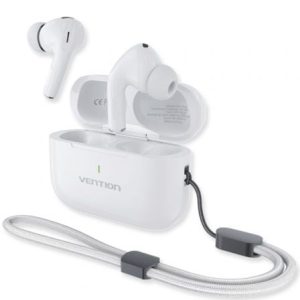 Auriculares Bluetooth Vention Echo Lite E11 Plus com estojo de carregamento/ Autonomia 6h/ Brancos