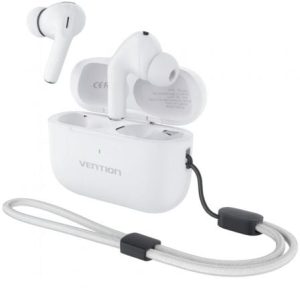 Auriculares Bluetooth Vention Echo Lite E11 Pro com estojo de carregamento/ Brancos
