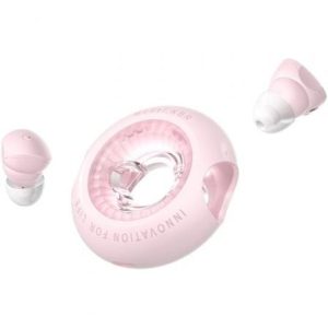Auriculares Bluetooth Vention NBRP0 com estojo de carregamento/ Autonomia 6h/ Rosa