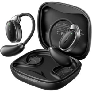 Auriculares Bluetooth Vention Open Ear 013 com estojo de carregamento/ Autonomia 8h/ Pretos