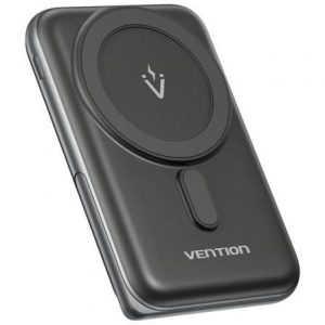 Powerbank 10000mAh Vention FHNB0/ 20W/ Sem Fios/ Preta