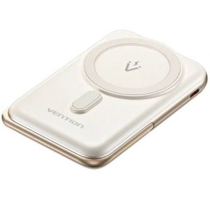 Powerbank 10000mAh Vention FHNW0/ 20W/ Sem Fios/ Branco