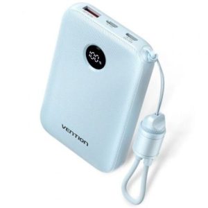 Powerbank 10000mAh Vention FKAL0-C/ 22.5W/ Azul/ Inclui Cabo USB Tipo-C