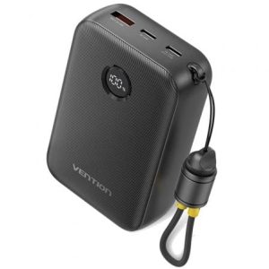 Powerbank 20000mAh Vention FKBB0-C/ 22.5W/ Preta/