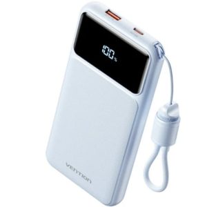 Powerbank 10000mAh Vention XGYL0-39-TY/ 22.5W/ Azul/ Inclui Cabo USB Tipo-C