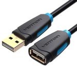 Cabo Extensor USB 2.0 Vention CBCBI/ USB Macho - USB Fêmea/ 3m/ Preto