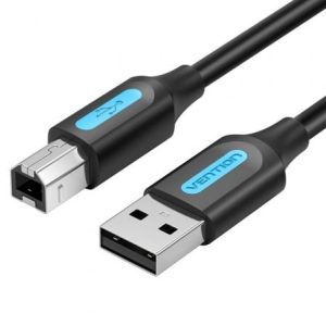 Cabo USB 2.0 para Impressora Vention COQBI/ USB Tipo-B Macho - USB Macho/ 480Mbps/ 3m/ Preto