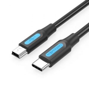 Cabo USB 2.0 Tipo-C Vention COWBH/ USB Tipo-C Macho - MiniUSB Macho/ Até 10W/ 480M