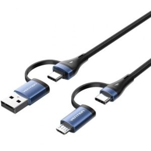 Cabo USB 2.0 Tipo-C Vention CTLLF/ USB Tipo-C Macho -