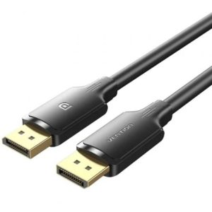 Cabo DisplayPort Vention HAKBF/ DisplayPort Macho - DisplayPort 4K Macho/ 1m/ Preto