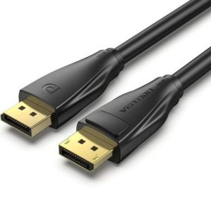 Cabo DisplayPort 1.4 8K Vention HCDBH/ DisplayPort Macho - DisplayPort Macho/ 2m/ Preto