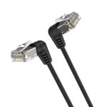 Cabo de Rede RJ45 UTP Vention IBOBD Cat.6A/ 50cm/ Cabeça Rotativa 360º/ Preto