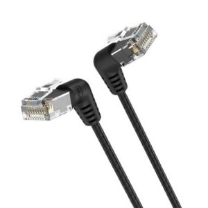 Cabo de Rede RJ45 UTP Vention IBOBD Cat.6A/ 50cm/ Cabeça Rotativa 360º/ Preto