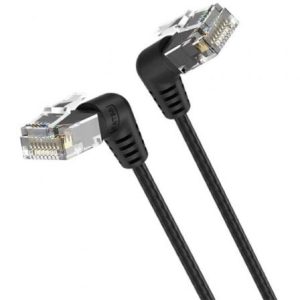 Cabo de Rede RJ45 UTP Vention IBOBF Cat.6A/ 1m/ Cabeça Rotativa 360º/ Preto