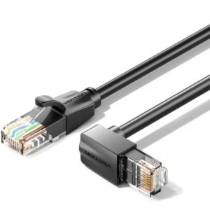 Cabo de Rede RJ45 UTP Vention IBVBJ Cat.6/ 5m/ Angulado 90º/ Preto