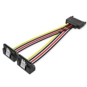 Cabo de Alimentação Vention KDBBB/ SATA Macho - 2x SATA Fêmea/ 15cm/ Preto