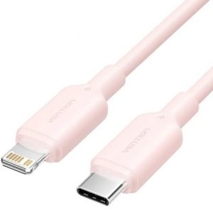 Cabo USB 2.0 Tipo-C Lightning Vention LAKPF/ USB Tipo-C Macho - Lightning Macho/ Até 27W/
