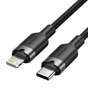 Cabo USB Tipo-C Lightning Vention LALBH/ USB Tipo-C Macho - Lightning Macho/ 27W/ 480Mbps/