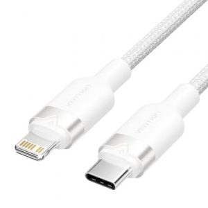 Cabo USB Tipo-C Lightning Vention LALWH/ USB Tipo-C Macho - Lightning Macho/ 27W/ 480Mbps/