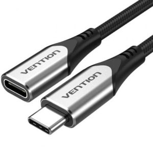 Cabo Extensor USB 3.1 Tipo-C Vention TABHF/ USB Tipo-C Macho - USB Tipo-C Fêmea/ Até
