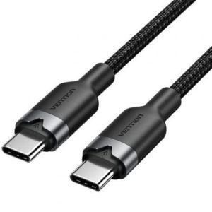Cabo USB 2.0 Tipo-C 3A Vention TRDBH/ USB Tipo-C Macho - USB Tipo-C Macho/ Até 60W