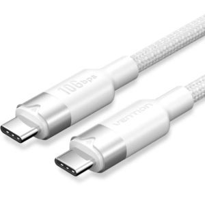 Cabo USB 3.2 Tipo-C 5A Vention TRGWD/ USB Tipo-C Macho - USB Tipo-C Macho/ Até 100W