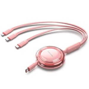 Cabo USB Tipo-C 2.0 5A Vention TRJPBE/ USB Tipo-C Macho - 3x USB Tipo-C Macho/ Até