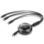 Cabo USB Tipo-C 2.0 5A Vention TRKBBE/ USB Tipo-C Macho - 3x USB Tipo-C Macho/ Até