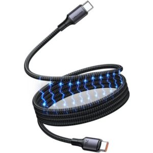 Cabo Magnético USB 2.0 Tipo-C 5A Vention TSABF/ USB Tipo-C Macho - USB Tipo-C Macho/ Até