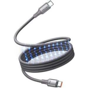 Cabo Magnético USB 2.0 Tipo-C 5A Vention TSAJF/ USB Tipo-C Macho - USB Tipo-C Macho/