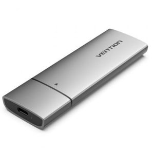Caixa Externa para Disco SSD M.2 NVMe Vention USB Tipo-C KPGH0/ USB 3.1/ Sem parafusos