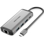 Estação de ancoragem USB Tipo-C Vention CNDHB/ 1xHDMI 4K/ 3xUSB/ 1xUSB Tipo-C P