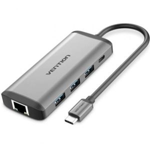 Estação de ancoragem USB Tipo-C Vention CNDHB/ 1xHDMI 4K/ 3xUSB/ 1xUSB Tipo-C P