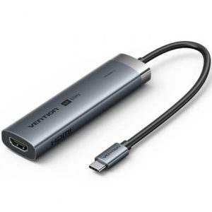 Docking USB Tipo-C Vention TGMHB/ 3xUSB/ 1xHDMI 4K/ 1xUSB Tipo-C PD/ Cin