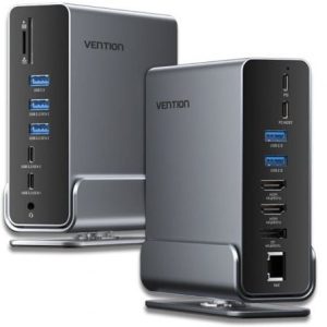 Docking USB Tipo-C Vention TPUH0/ 2xHDMI 4K/ 1xDisplay