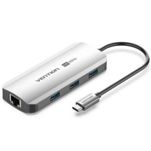 Docking USB Tipo-C Vention TQHHB/ 1xHDMI 4K/ 3xUSB/ 1xUSB Tipo-C PD/ 1x