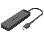 Hub USB Tipo-C Vention TGKBB/ 4xUSB/ 1xMicroUSB PD