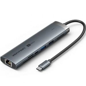 Hub USB Tipo-C 3.2 Vention TGVHB/ 2xUSB/ 1xUSB Tipo-C PD/ 1xUSB Tipo