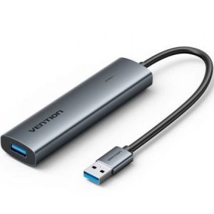 Hub USB 3.0 Vention TGXHB/ 1xUSB Tipo-C/ 3xUSB/ 1xUSB Tipo-C PD/ C